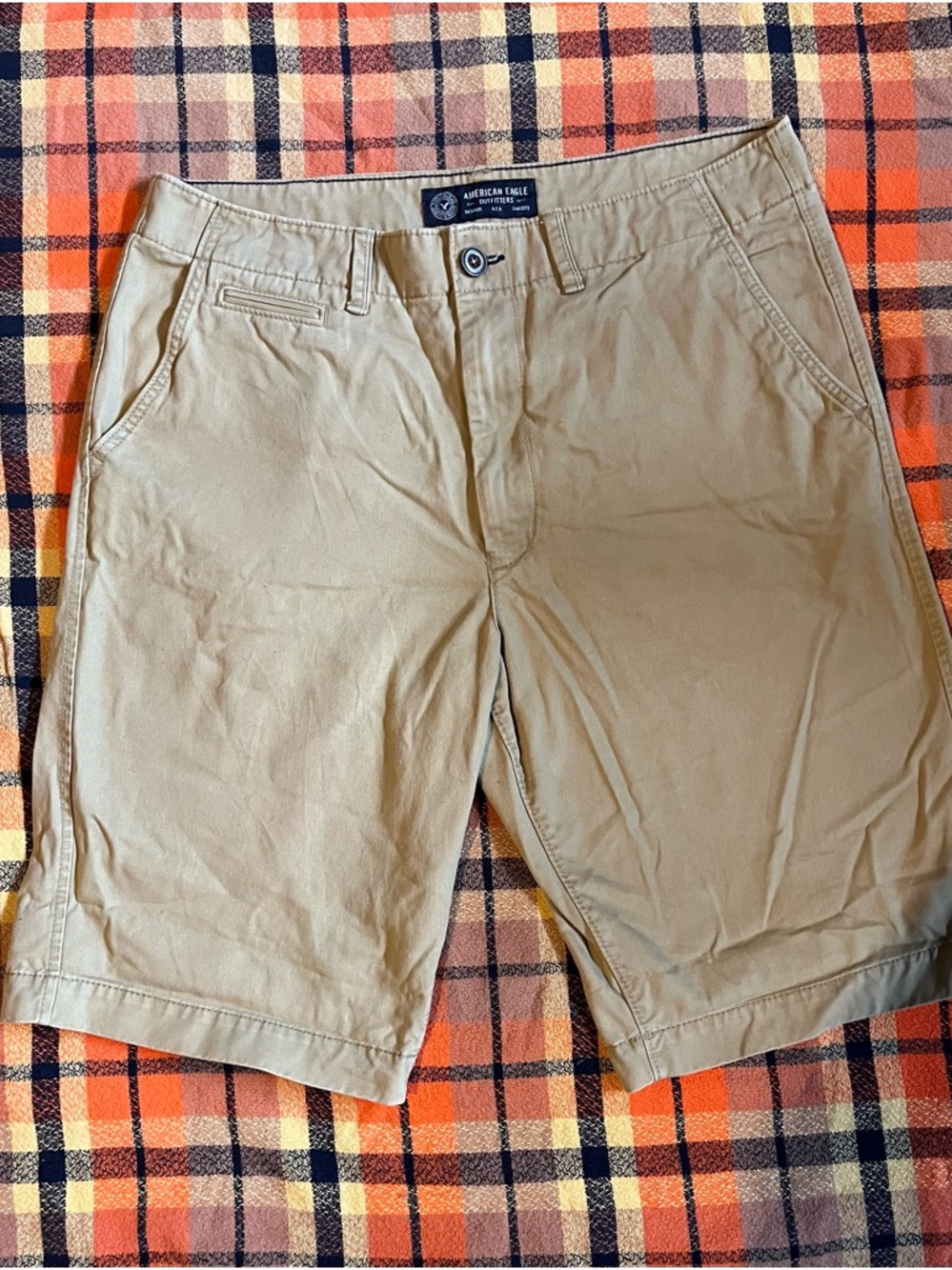 American Eagle Outfitters Tan Flat Front Men’s Shorts